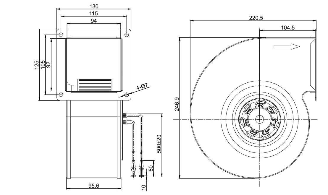 product-1-1 SL-F160C-EC-02 overall dimensions